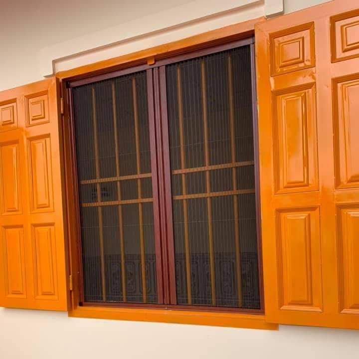 Cửa lưới chống muỗi dạng xếp 2 cánh