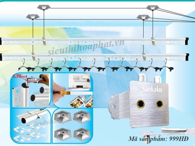 Giàn phơi đồ thông minh 999