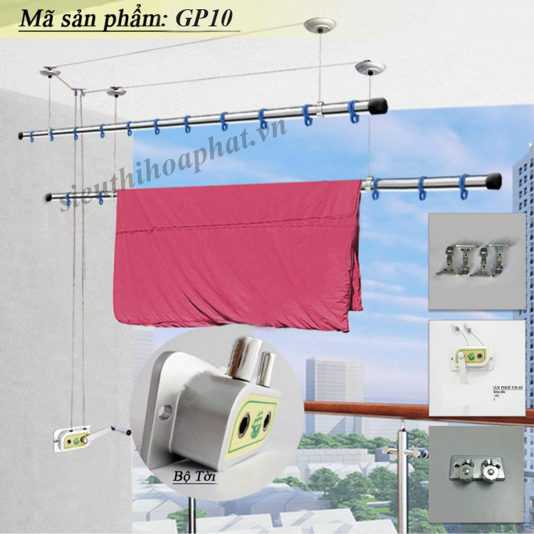 Giàn phơi đồ thông minh gp10