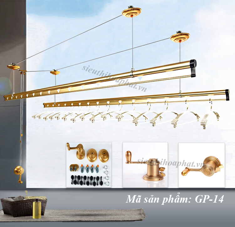 Giàn phơi quần áo thông minh gp14