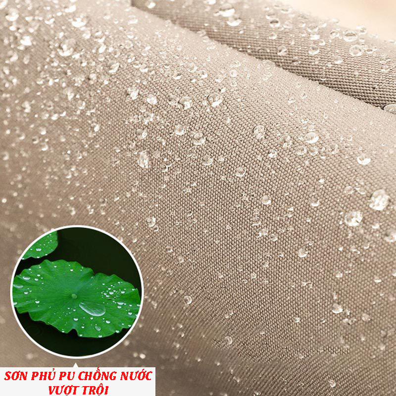 Hình ảnh Ô lệch tâm có đèn 3x3m hợp kim có đèn dạng sao màu đỏ mận đế nhựa đổ nước